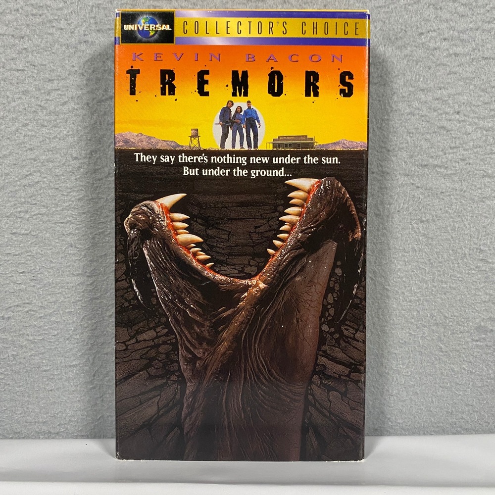 Universal Tremors VHS Movie Black Collector's Choice Kevin Bacon 1999